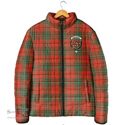 Scottish MacAulay Ancient Clan Crest Tartan Padded Jacket with Family Crest - Tartan Plaid Jacket ScotsTee Shop - Tartan Plaid - scotstee.com