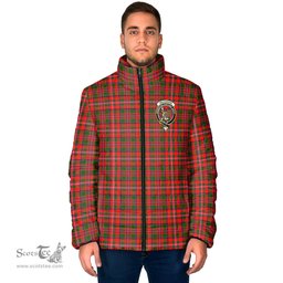Scottish MacKinnon Modern Clan Crest Tartan Padded Jacket with Family Crest - Tartan Plaid Jacket ScotsTee Shop - Tartan Plaid - scotstee.com