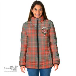 Scottish MacDougall Ancient Clan Crest Tartan Padded Jacket with Family Crest - Tartan Plaid Jacket ScotsTee Shop - Tartan Plaid - scotstee.com