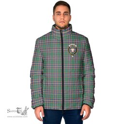 Scottish MacFarlane Hunting Ancient Clan Crest Tartan Padded Jacket with Family Crest - Tartan Plaid Jacket ScotsTee Shop - Tartan Plaid - scotstee.com