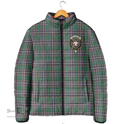Scottish MacFarlane Hunting Ancient Clan Crest Tartan Padded Jacket with Family Crest - Tartan Plaid Jacket ScotsTee Shop - Tartan Plaid - scotstee.com