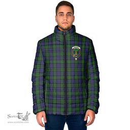 Scottish MacEwen Clan Crest Tartan Padded Jacket with Family Crest - Tartan Plaid Jacket ScotsTee Shop - Tartan Plaid - scotstee.com