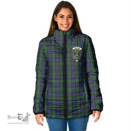 Scottish MacEwen Clan Crest Tartan Padded Jacket with Family Crest - Tartan Plaid Jacket ScotsTee Shop - Tartan Plaid - scotstee.com