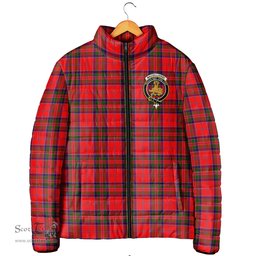 Scottish MacGillivray Modern Clan Crest Tartan Padded Jacket with Family Crest - Tartan Plaid Jacket ScotsTee Shop - Tartan Plaid - scotstee.com
