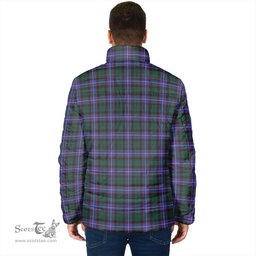 Scottish Guthrie Modern Clan Crest Tartan Padded Jacket with Family Crest - Tartan Plaid Jacket ScotsTee Shop - Tartan Plaid - scotstee.com