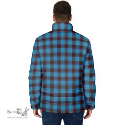 Scottish Home Ancient Clan Crest Tartan Padded Jacket with Family Crest - Tartan Plaid Jacket ScotsTee Shop - Tartan Plaid - scotstee.com