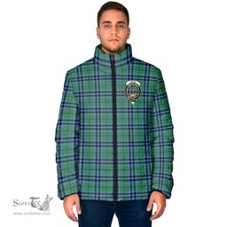 Scottish Keith Ancient Clan Crest Tartan Padded Jacket with Family Crest - Tartan Plaid Jacket ScotsTee Shop - Tartan Plaid - scotstee.com