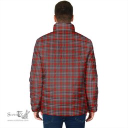 Scottish MacFarlane Red Clan Crest Tartan Padded Jacket with Family Crest - Tartan Plaid Jacket ScotsTee Shop - Tartan Plaid - scotstee.com