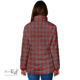Scottish MacFarlane Red Clan Crest Tartan Padded Jacket with Family Crest - Tartan Plaid Jacket ScotsTee Shop - Tartan Plaid - scotstee.com