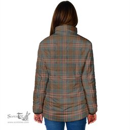 Scottish Kennedy Weathered Clan Crest Tartan Padded Jacket with Family Crest - Tartan Plaid Jacket ScotsTee Shop - Tartan Plaid - scotstee.com
