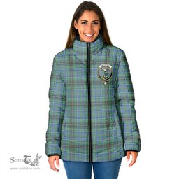 Scottish MacInnes Ancient Clan Crest Tartan Padded Jacket with Family Crest - Tartan Plaid Jacket ScotsTee Shop - Tartan Plaid - scotstee.com
