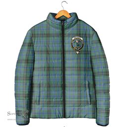 Scottish MacInnes Ancient Clan Crest Tartan Padded Jacket with Family Crest - Tartan Plaid Jacket ScotsTee Shop - Tartan Plaid - scotstee.com