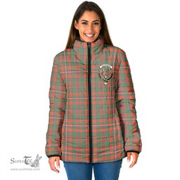Scottish MacKinnon Ancient Clan Crest Tartan Padded Jacket with Family Crest - Tartan Plaid Jacket ScotsTee Shop - Tartan Plaid - scotstee.com