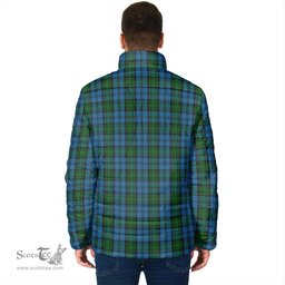 Scottish Kerr Hunting Clan Crest Tartan Padded Jacket with Family Crest - Tartan Plaid Jacket ScotsTee Shop - Tartan Plaid - scotstee.com