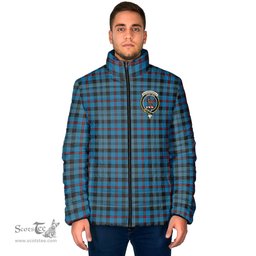 Scottish MacCorquodale Clan Crest Tartan Padded Jacket with Family Crest - Tartan Plaid Jacket ScotsTee Shop - Tartan Plaid - scotstee.com