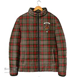 Scottish MacGill Clan Crest Tartan Padded Jacket with Family Crest - Tartan Plaid Jacket ScotsTee Shop - Tartan Plaid - scotstee.com