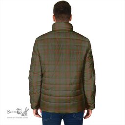 Scottish Gray Clan Crest Tartan Padded Jacket with Family Crest - Tartan Plaid Jacket ScotsTee Shop - Tartan Plaid - scotstee.com