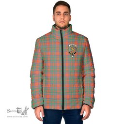 Scottish MacIntosh Ancient Clan Crest Tartan Padded Jacket with Family Crest - Tartan Plaid Jacket ScotsTee Shop - Tartan Plaid - scotstee.com