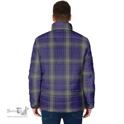 Scottish Kinnaird Clan Crest Tartan Padded Jacket with Family Crest - Tartan Plaid Jacket ScotsTee Shop - Tartan Plaid - scotstee.com