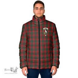 Scottish Hunter USA Clan Crest Tartan Padded Jacket with Family Crest - Tartan Plaid Jacket ScotsTee Shop - Tartan Plaid - scotstee.com