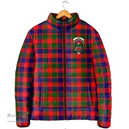 Scottish Gow of Skeoch Clan Crest Tartan Padded Jacket with Family Crest - Tartan Plaid Jacket ScotsTee Shop - Tartan Plaid - scotstee.com