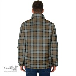 Scottish Graham of Menteith Weathered Clan Crest Tartan Padded Jacket with Family Crest - Tartan Plaid Jacket ScotsTee Shop - Tartan Plaid - scotstee.com