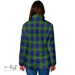 Scottish Johnstone-Johnston Modern Clan Crest Tartan Padded Jacket with Family Crest - Tartan Plaid Jacket ScotsTee Shop - Tartan Plaid - scotstee.com
