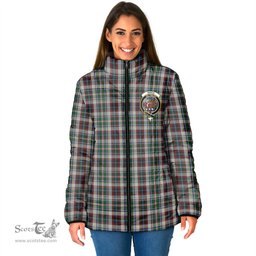 Scottish Innes Dress Clan Crest Tartan Padded Jacket with Family Crest - Tartan Plaid Jacket ScotsTee Shop - Tartan Plaid - scotstee.com