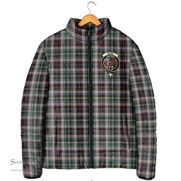 Scottish Innes Dress Clan Crest Tartan Padded Jacket with Family Crest - Tartan Plaid Jacket ScotsTee Shop - Tartan Plaid - scotstee.com