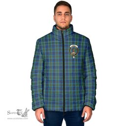 Scottish Keith Clan Crest Tartan Padded Jacket with Family Crest - Tartan Plaid Jacket ScotsTee Shop - Tartan Plaid - scotstee.com