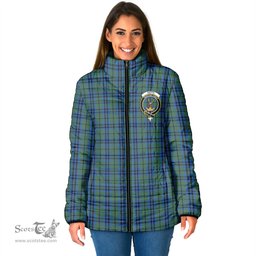 Scottish Keith Clan Crest Tartan Padded Jacket with Family Crest - Tartan Plaid Jacket ScotsTee Shop - Tartan Plaid - scotstee.com