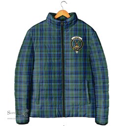 Scottish Keith Clan Crest Tartan Padded Jacket with Family Crest - Tartan Plaid Jacket ScotsTee Shop - Tartan Plaid - scotstee.com