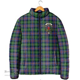 Scottish Logan Ancient Clan Crest Tartan Padded Jacket with Family Crest - Tartan Plaid Jacket ScotsTee Shop - Tartan Plaid - scotstee.com