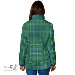 Scottish Hay Hunting Clan Crest Tartan Padded Jacket with Family Crest - Tartan Plaid Jacket ScotsTee Shop - Tartan Plaid - scotstee.com