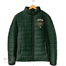 Scottish Graham Clan Crest Tartan Padded Jacket with Family Crest - Tartan Plaid Jacket ScotsTee Shop - Tartan Plaid - scotstee.com