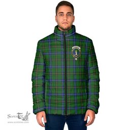 Scottish Henderson Modern Clan Crest Tartan Padded Jacket with Family Crest - Tartan Plaid Jacket ScotsTee Shop - Tartan Plaid - scotstee.com