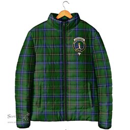 Scottish Henderson Modern Clan Crest Tartan Padded Jacket with Family Crest - Tartan Plaid Jacket ScotsTee Shop - Tartan Plaid - scotstee.com