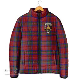 Scottish MacGillivray Clan Crest Tartan Padded Jacket with Family Crest - Tartan Plaid Jacket ScotsTee Shop - Tartan Plaid - scotstee.com