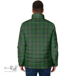 Scottish Kennedy Clan Crest Tartan Padded Jacket with Family Crest - Tartan Plaid Jacket ScotsTee Shop - Tartan Plaid - scotstee.com
