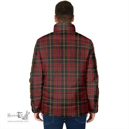 Scottish MacAlister of Skye Clan Crest Tartan Padded Jacket with Family Crest - Tartan Plaid Jacket ScotsTee Shop - Tartan Plaid - scotstee.com