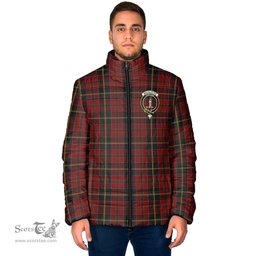 Scottish MacAlister of Skye Clan Crest Tartan Padded Jacket with Family Crest - Tartan Plaid Jacket ScotsTee Shop - Tartan Plaid - scotstee.com