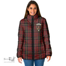 Scottish MacAlister of Skye Clan Crest Tartan Padded Jacket with Family Crest - Tartan Plaid Jacket ScotsTee Shop - Tartan Plaid - scotstee.com