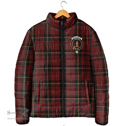 Scottish MacAlister of Skye Clan Crest Tartan Padded Jacket with Family Crest - Tartan Plaid Jacket ScotsTee Shop - Tartan Plaid - scotstee.com