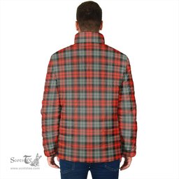 Scottish MacLachlan Weathered Clan Crest Tartan Padded Jacket with Family Crest - Tartan Plaid Jacket ScotsTee Shop - Tartan Plaid - scotstee.com