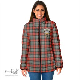 Scottish MacLachlan Weathered Clan Crest Tartan Padded Jacket with Family Crest - Tartan Plaid Jacket ScotsTee Shop - Tartan Plaid - scotstee.com