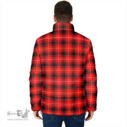Scottish MacIver Modern Clan Crest Tartan Padded Jacket with Family Crest - Tartan Plaid Jacket ScotsTee Shop - Tartan Plaid - scotstee.com
