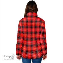 Scottish MacIver Modern Clan Crest Tartan Padded Jacket with Family Crest - Tartan Plaid Jacket ScotsTee Shop - Tartan Plaid - scotstee.com