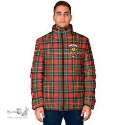 Scottish Lyle Clan Crest Tartan Padded Jacket with Family Crest - Tartan Plaid Jacket ScotsTee Shop - Tartan Plaid - scotstee.com