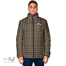 Scottish MacKenzie Hunting Clan Crest Tartan Padded Jacket with Family Crest - Tartan Plaid Jacket ScotsTee Shop - Tartan Plaid - scotstee.com