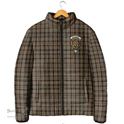 Scottish MacKenzie Hunting Clan Crest Tartan Padded Jacket with Family Crest - Tartan Plaid Jacket ScotsTee Shop - Tartan Plaid - scotstee.com